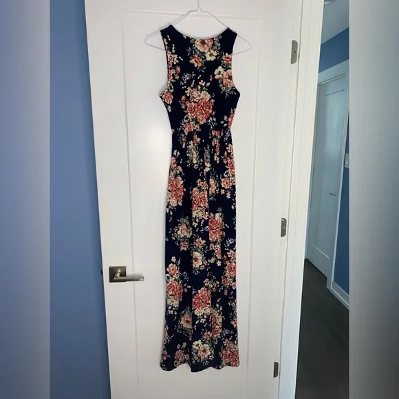 3 for $15! | Women’s Tall M | REB & J. | Sleeveless Maxi Dress | floral - Picture 11 of 13